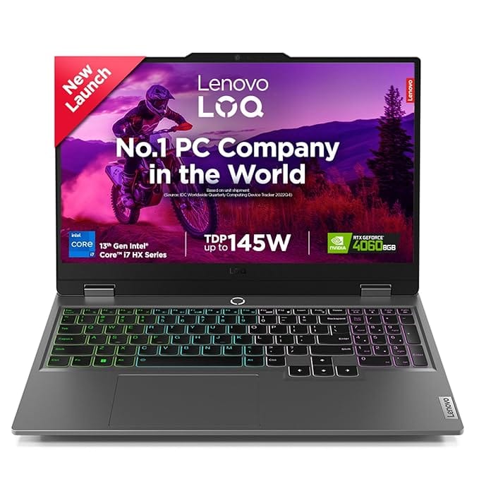 (Refurbished) Lenovo LOQ 15.6" Gaming - Core i7-13650HX, RTX 4060 8GB, 24GB RAM, 512GB SSD, 144Hz | Excellent Condition
